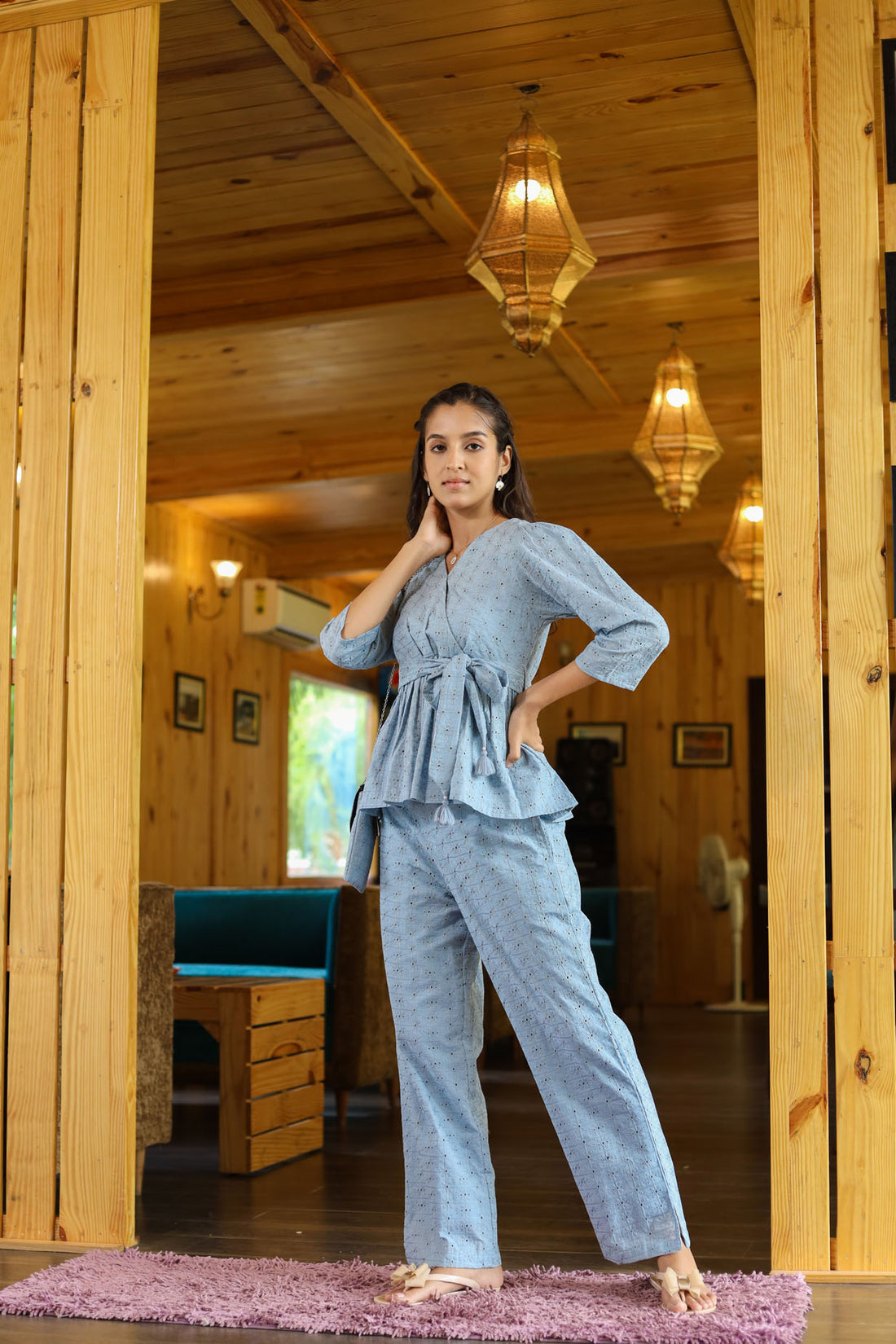 Gray Drape Co-Set