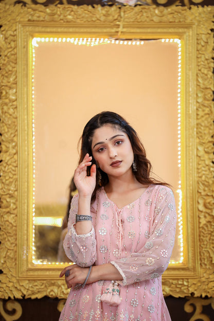 Pastel Pretty Pink Sharara