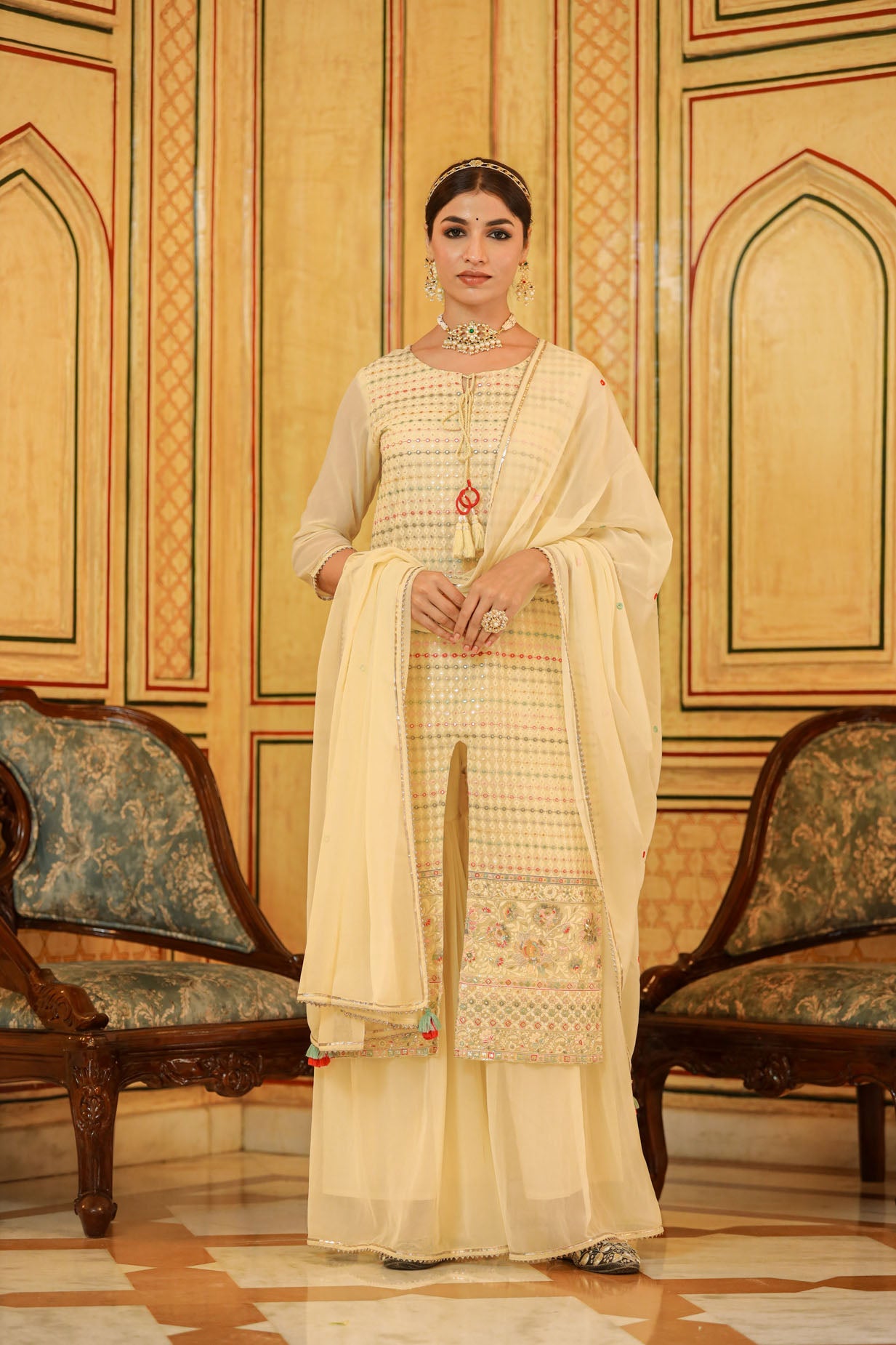 The Off White Georgette