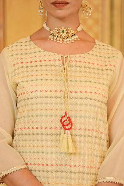 The Off White Georgette