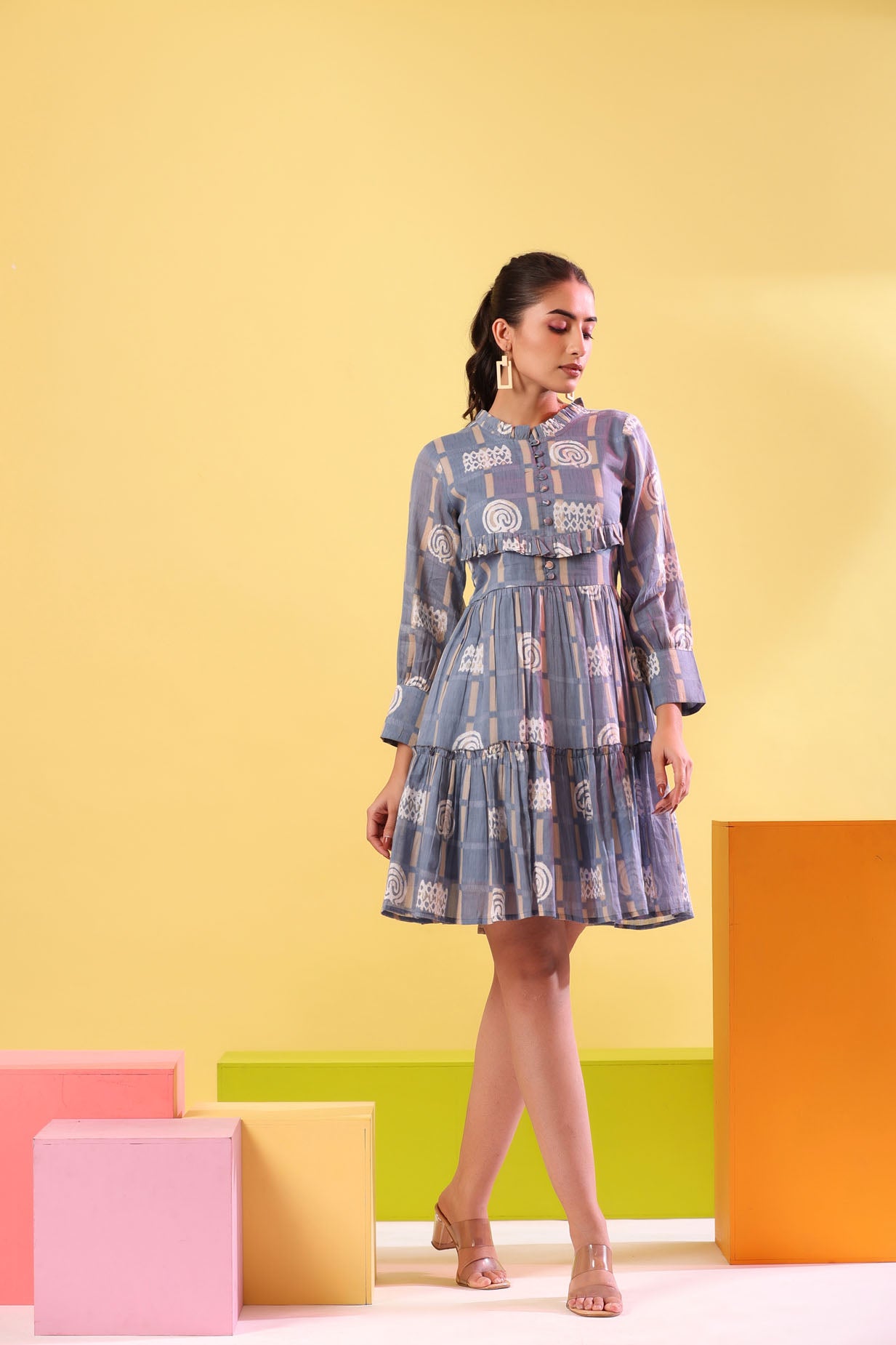 Pastel Blue Short Dress