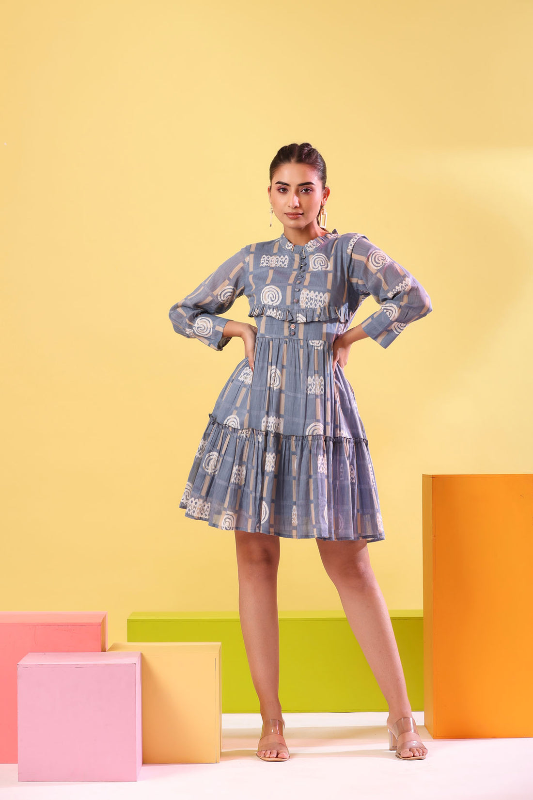 Pastel Blue Short Dress
