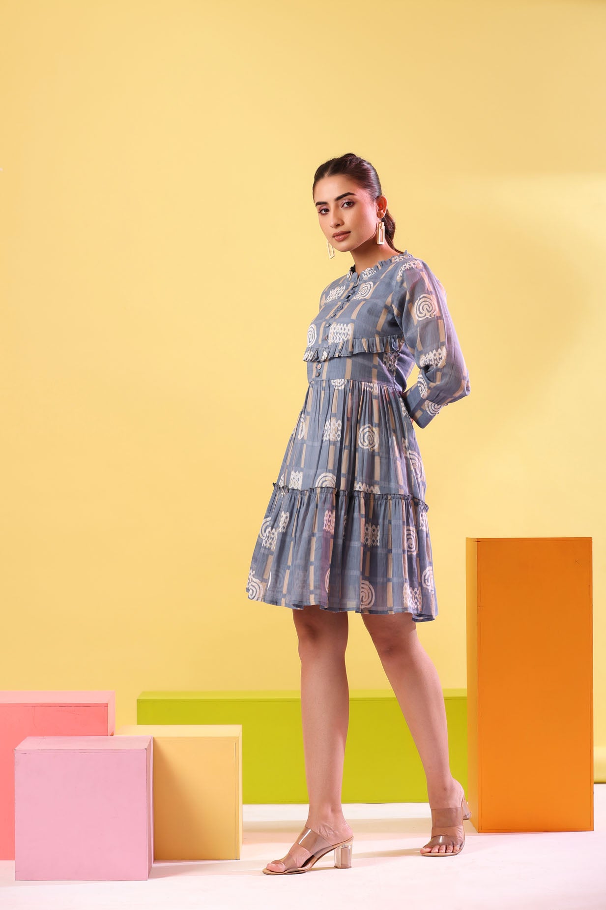 Pastel Blue Short Dress