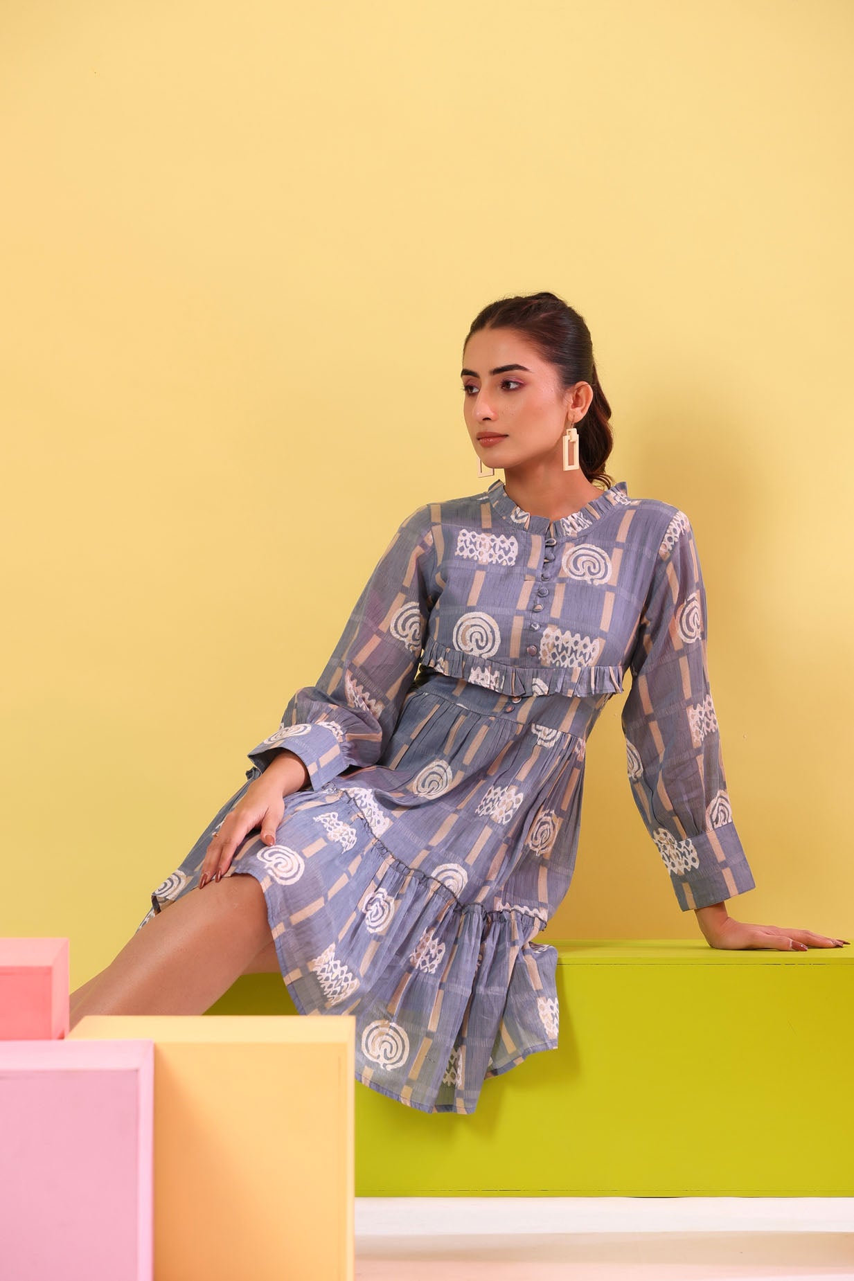 Pastel Blue Short Dress