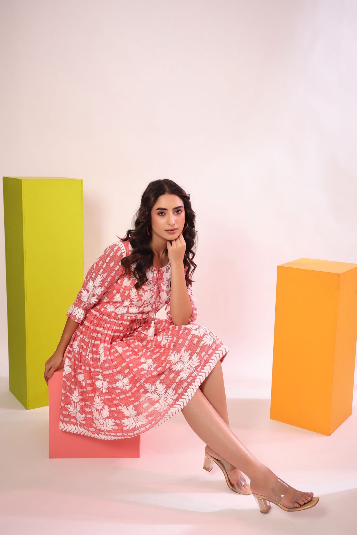 Cotton Embroidered Dress