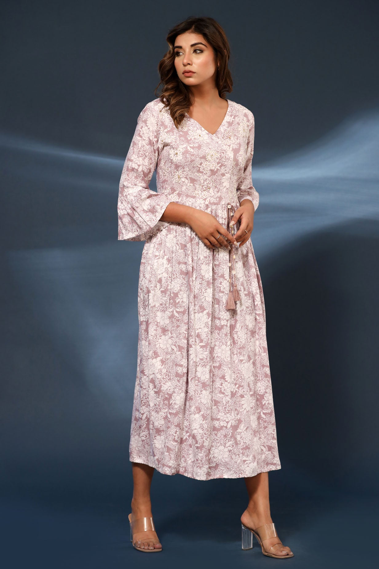 Beautiful Cotton Wine Middi