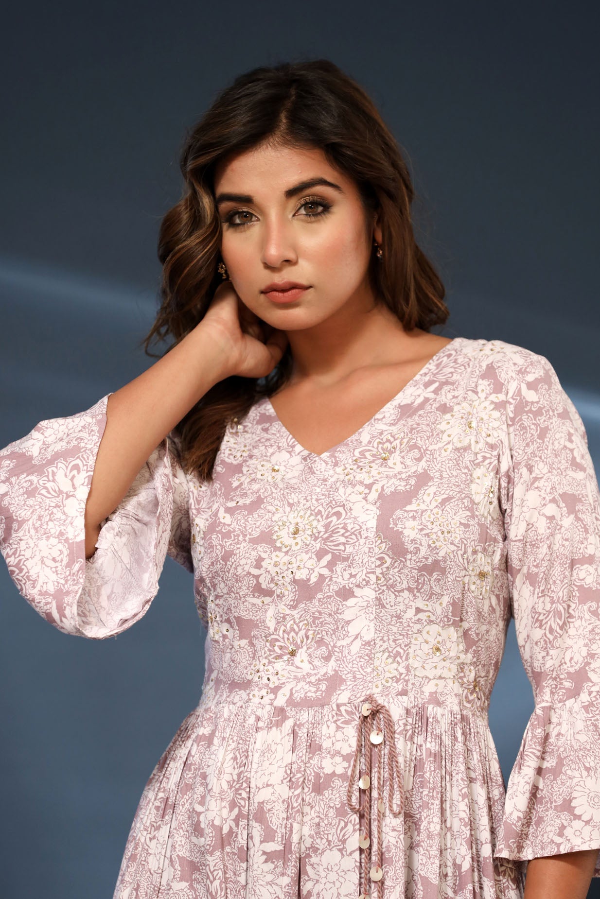 Beautiful Cotton Wine Middi