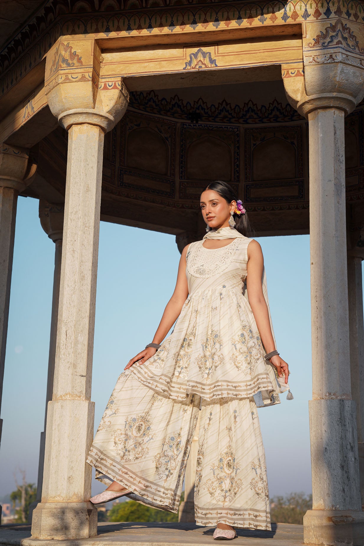 The Pastel Sharara Set