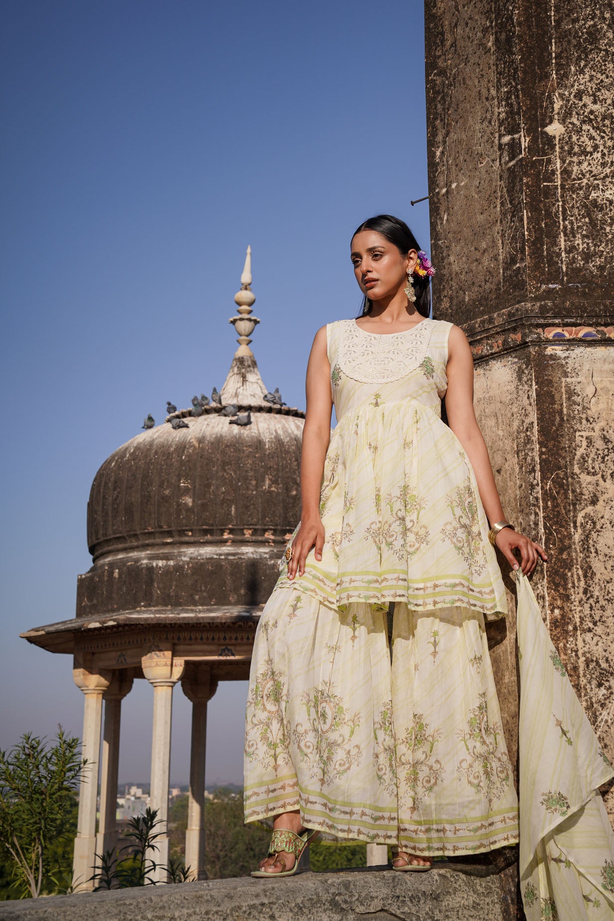 The Pastel Sharara Set