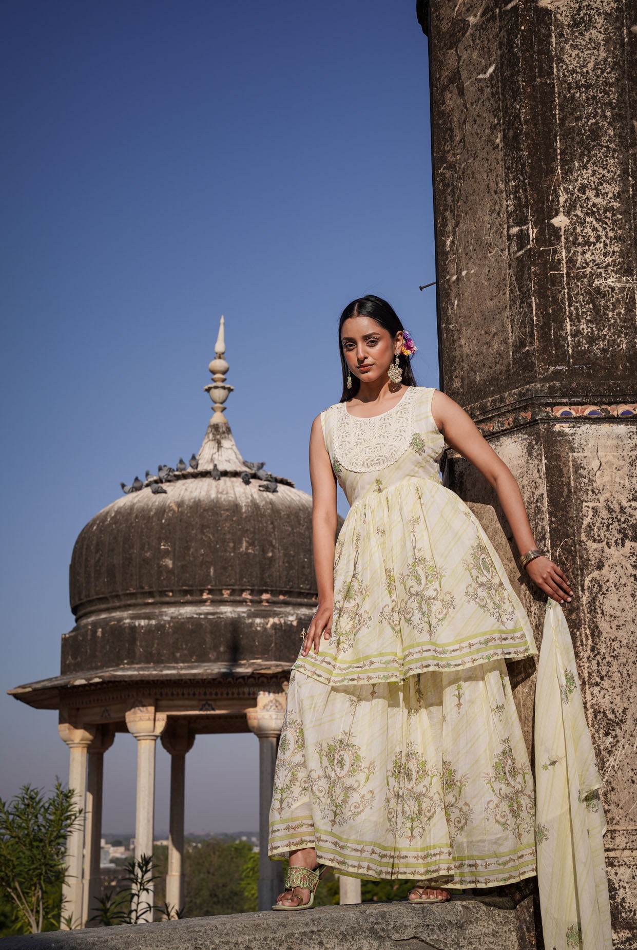 The Pastel Sharara Set