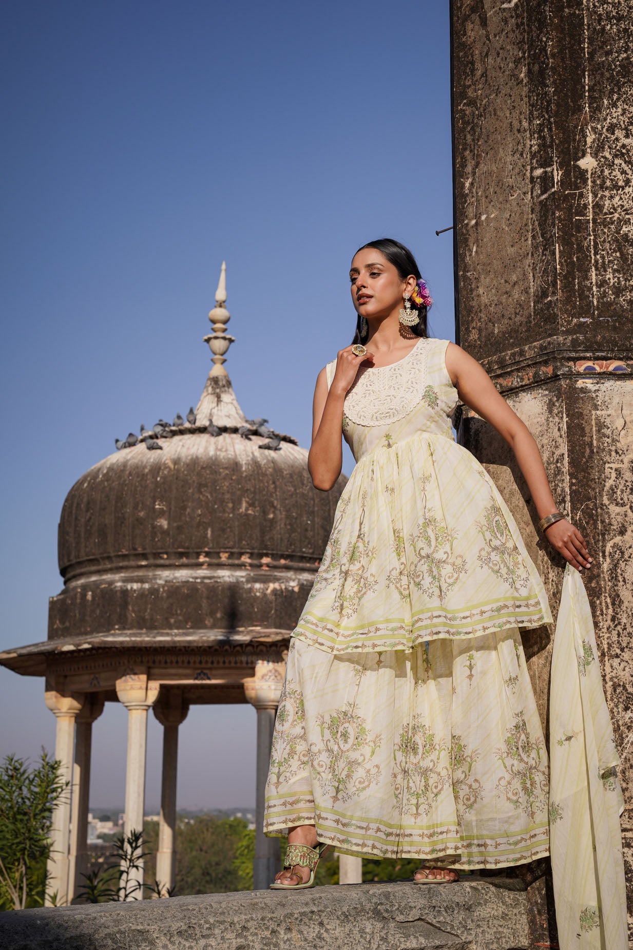 The Pastel Sharara Set