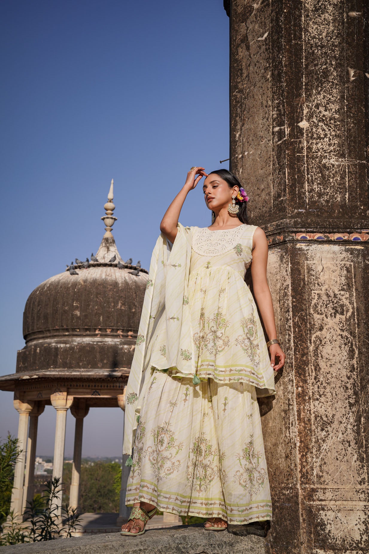 The Pastel Sharara Set