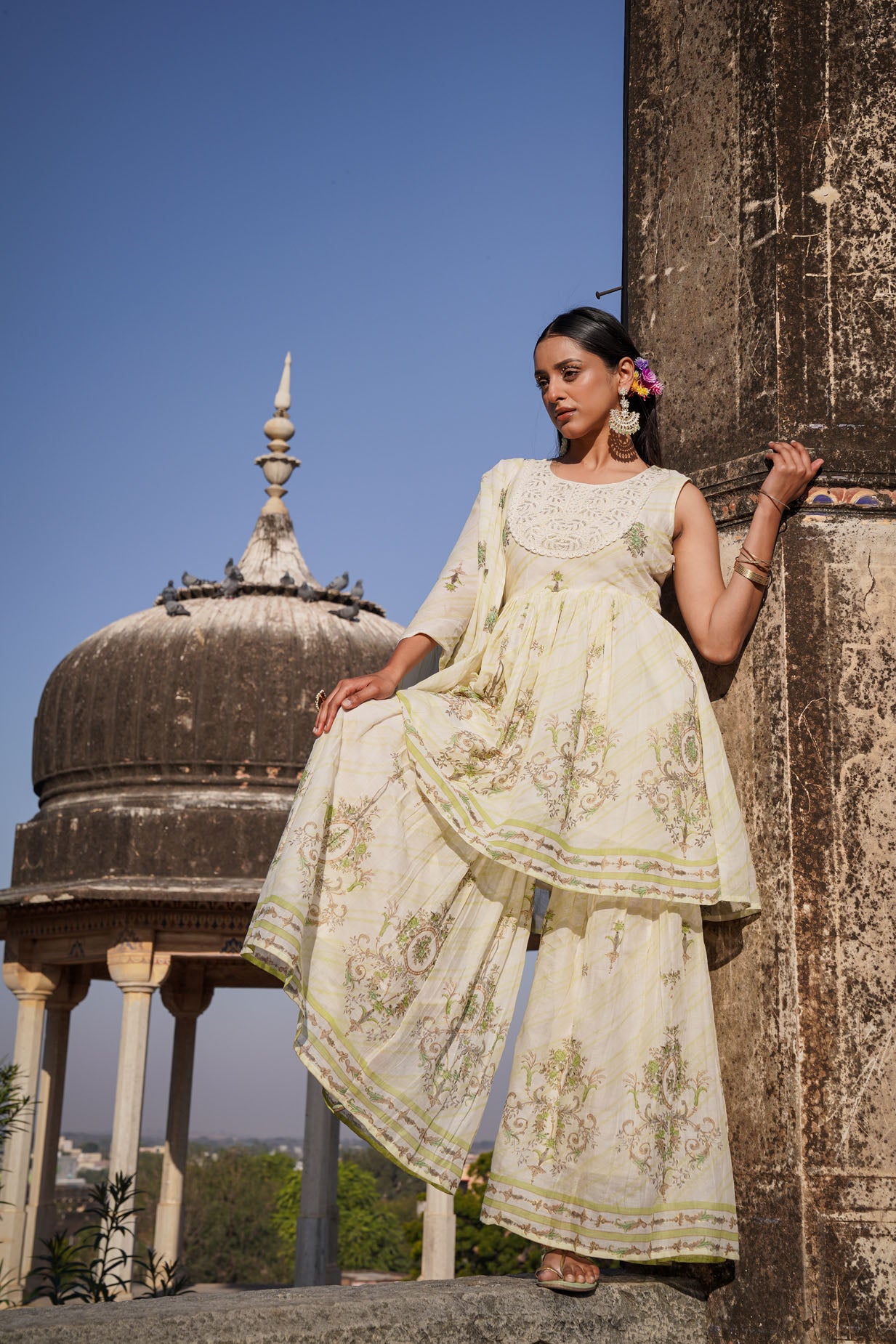 The Pastel Sharara Set