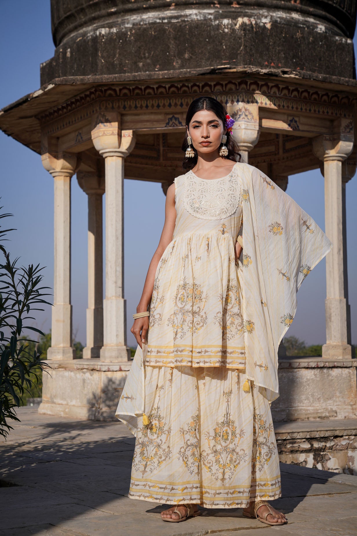 The Pastel Sharara Set