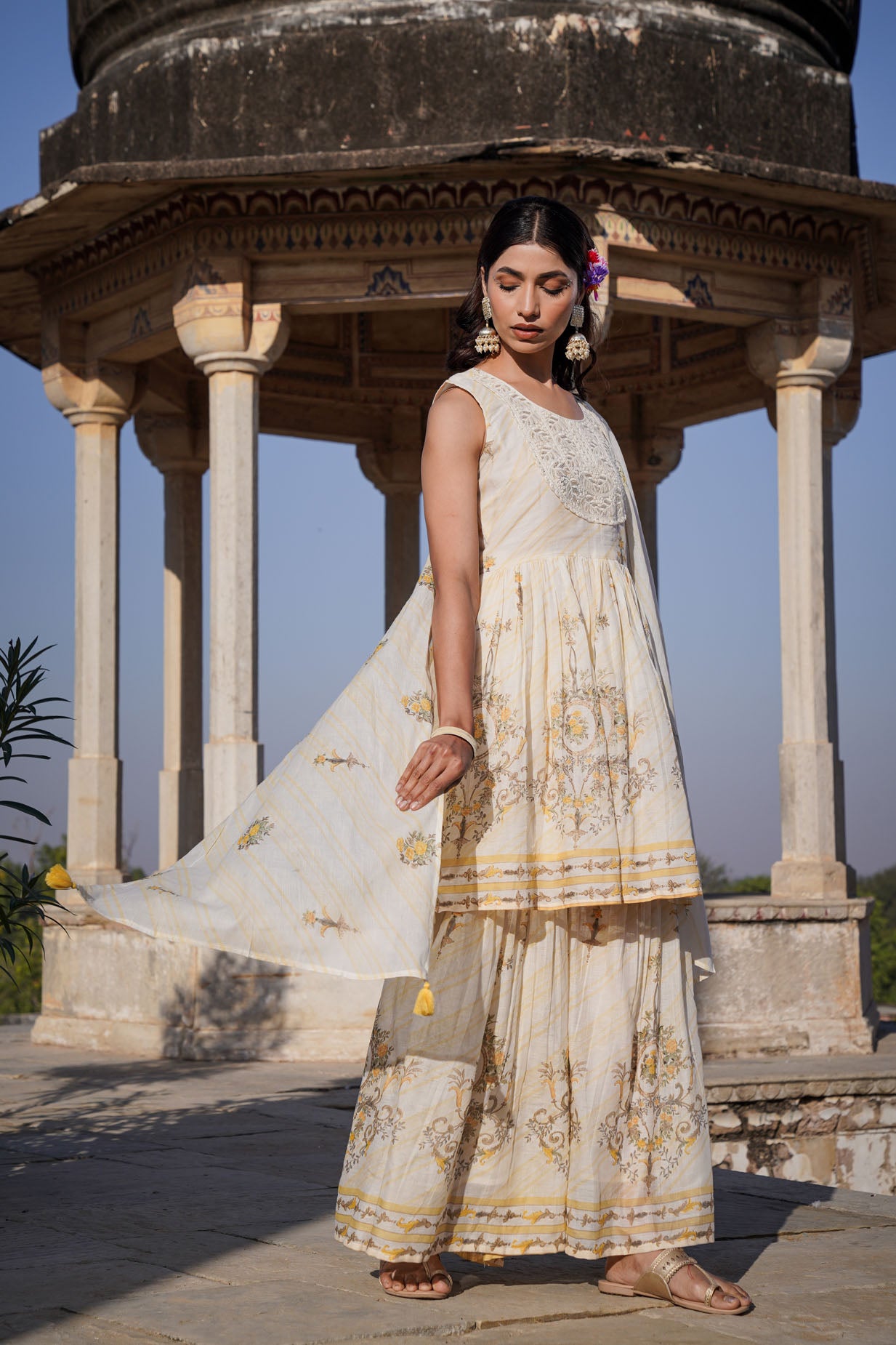 The Pastel Sharara Set