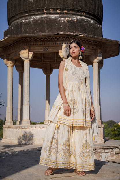 The Pastel Sharara Set