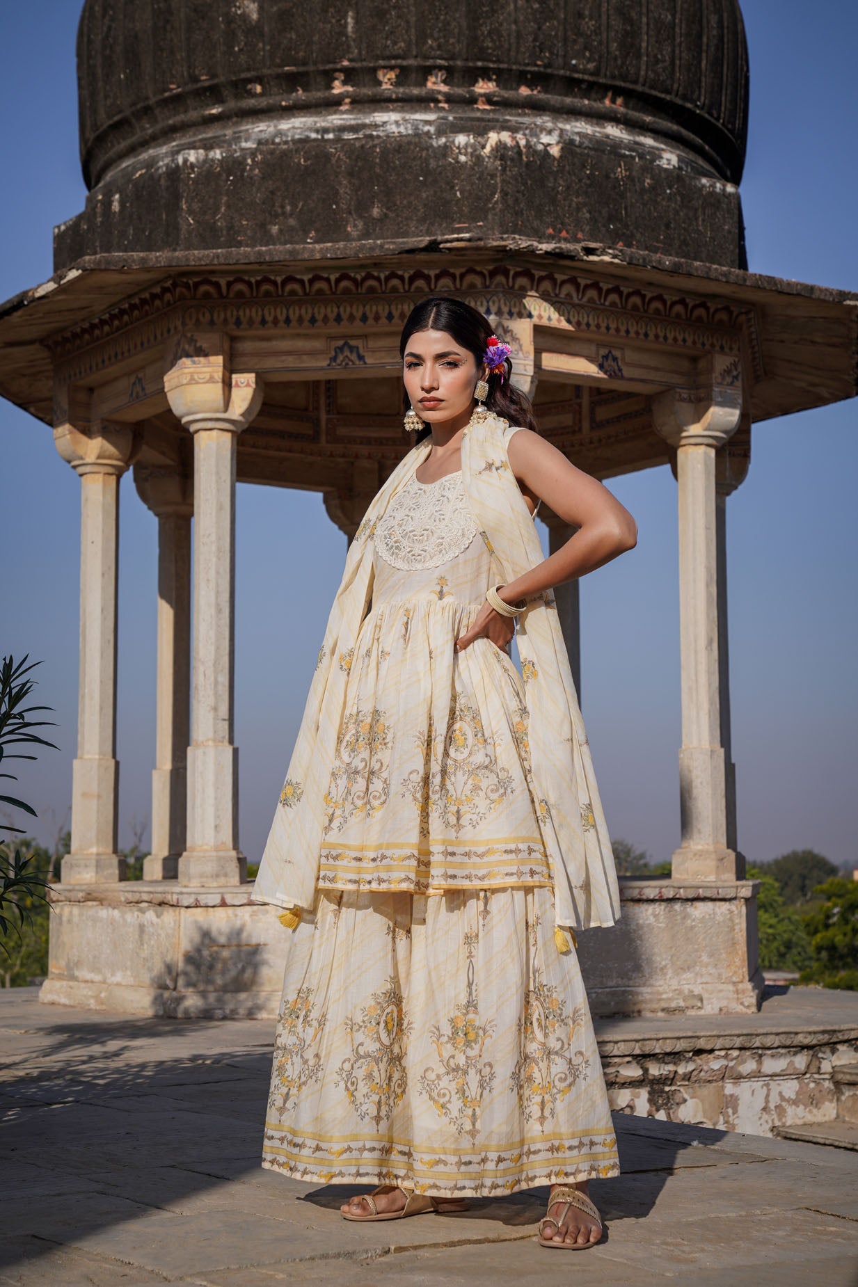 The Pastel Sharara Set