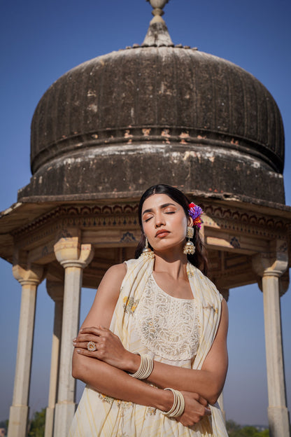 The Pastel Sharara Set