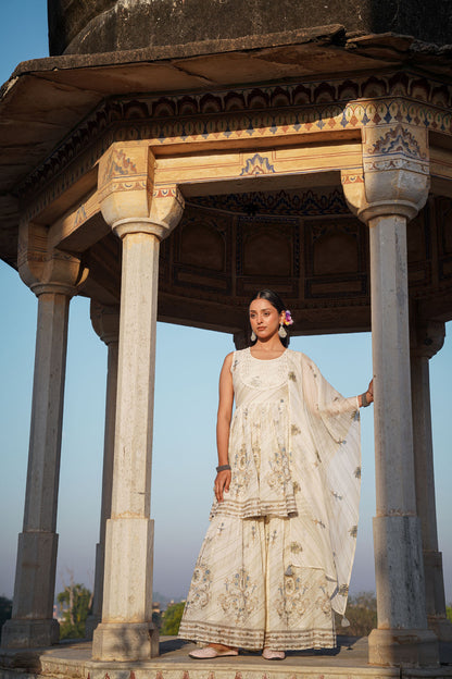 The Pastel Sharara Set