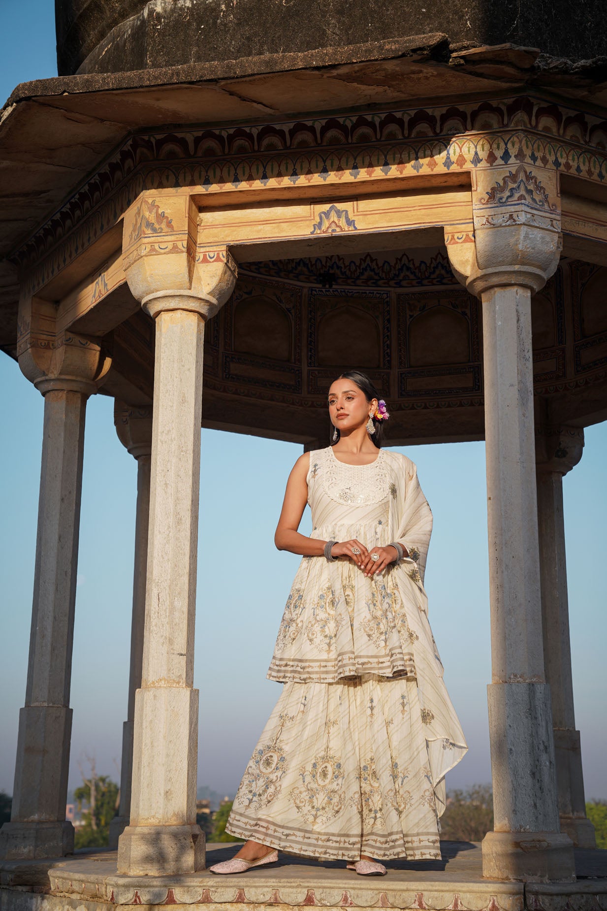 The Pastel Sharara Set