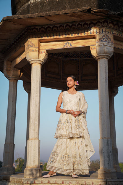 The Pastel Sharara Set