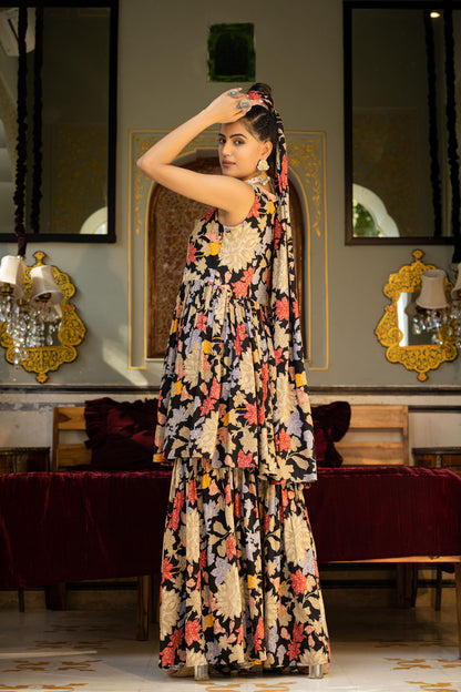 The Floral Shararas