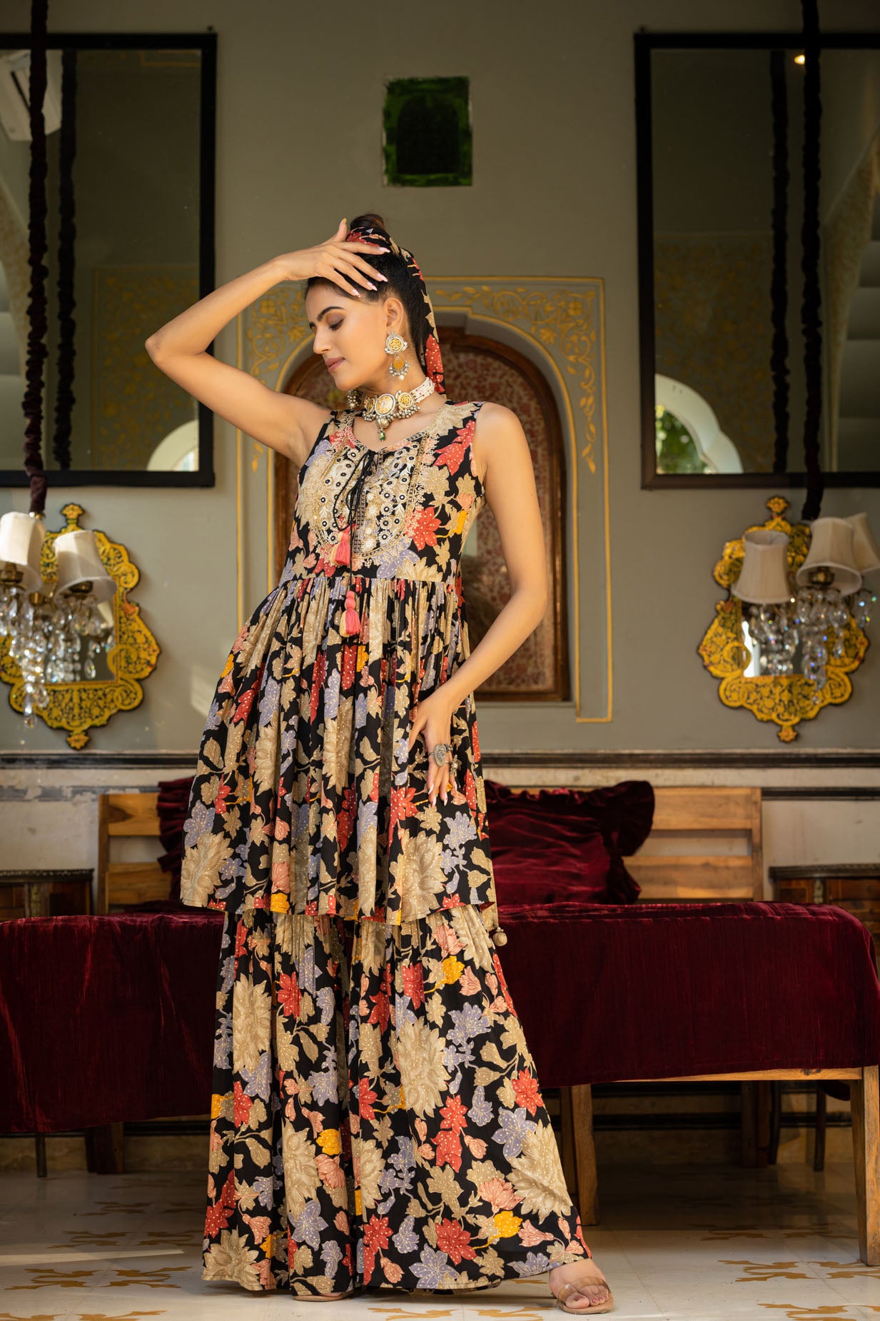 The Floral Shararas