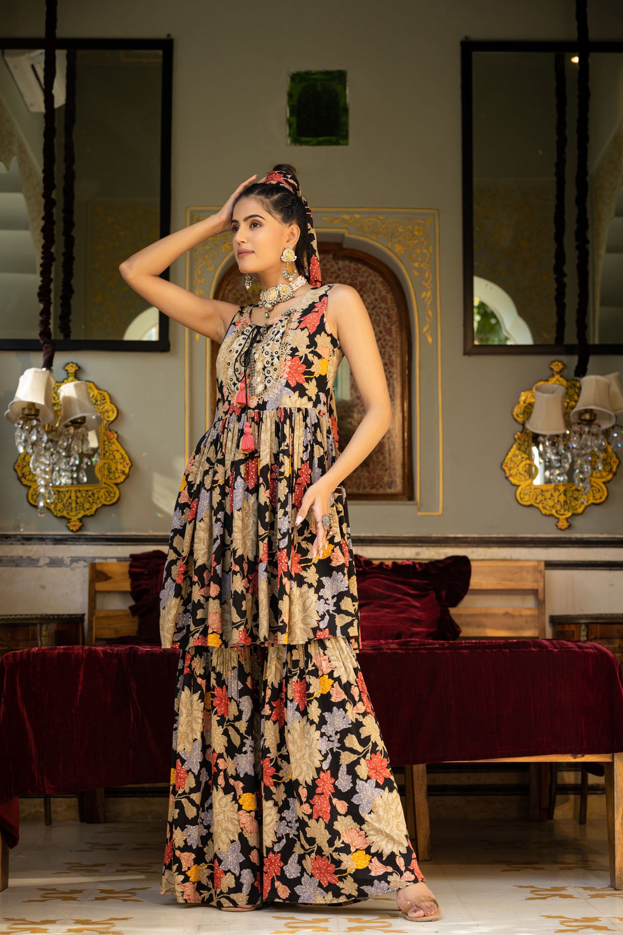 The Floral Shararas