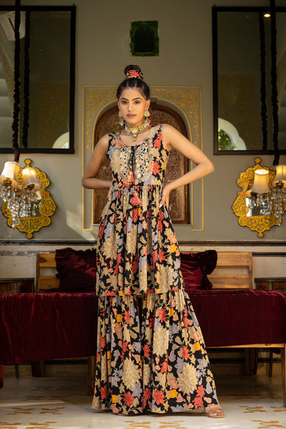The Floral Shararas