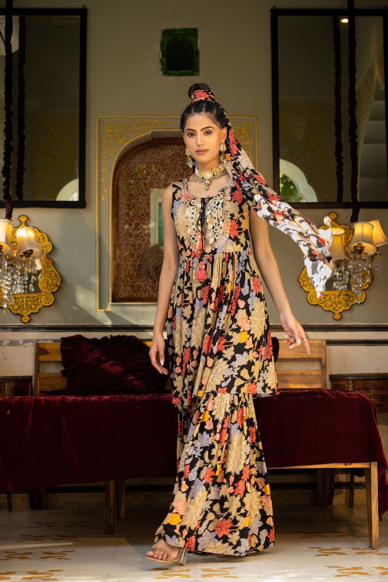 The Floral Shararas