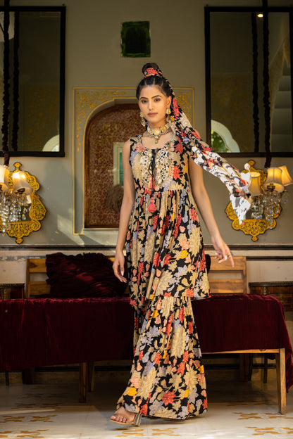 The Floral Shararas