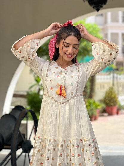 The Embroidered A-Line Dress