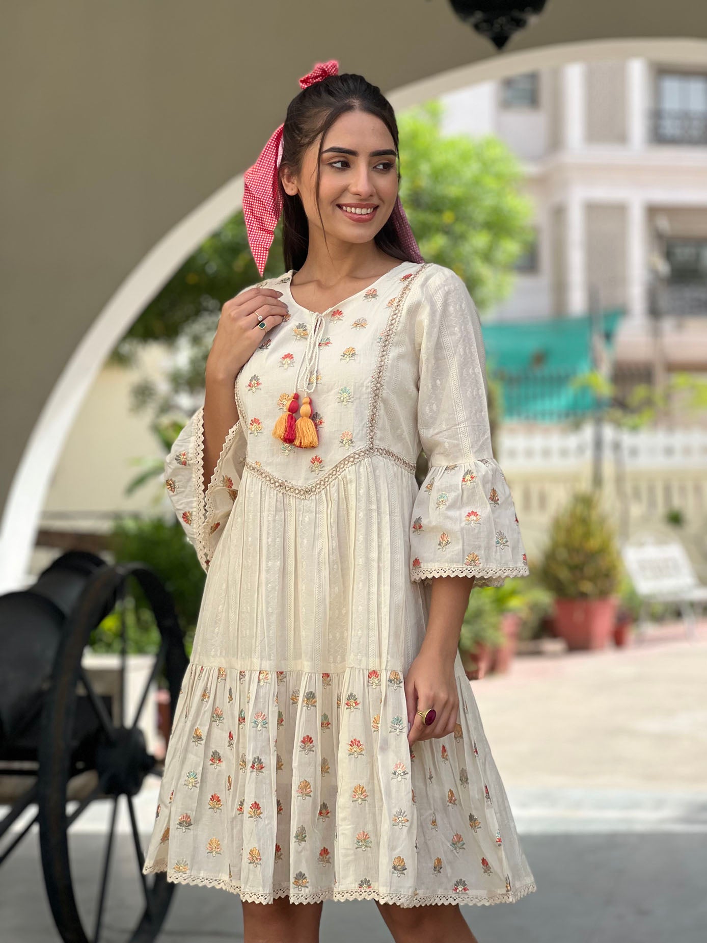 The Embroidered A-Line Dress