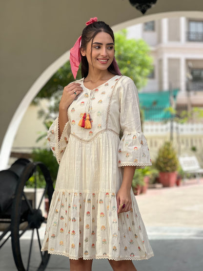 The Embroidered A-Line Dress