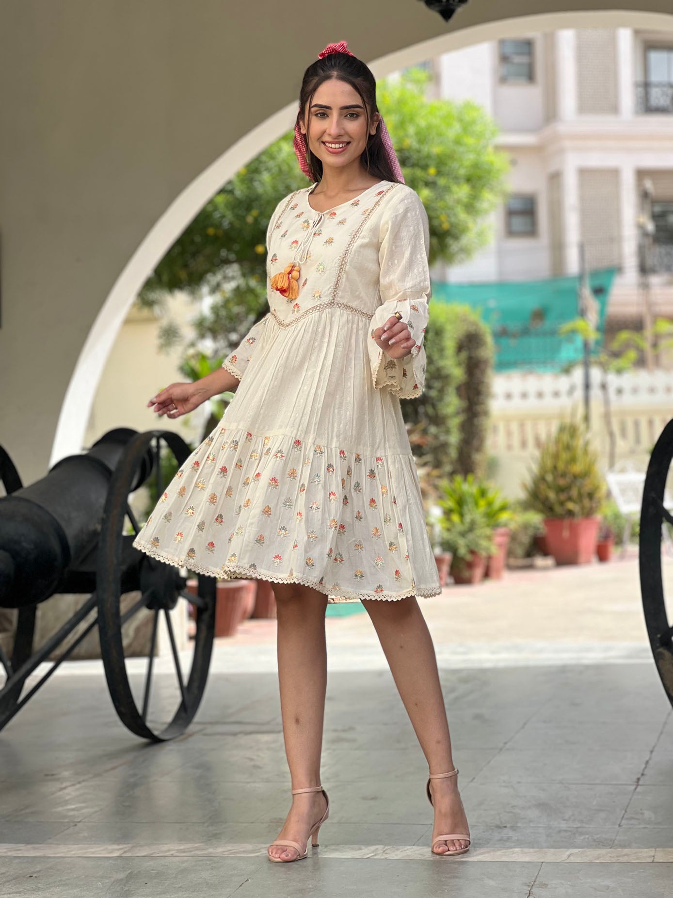 The Embroidered A-Line Dress