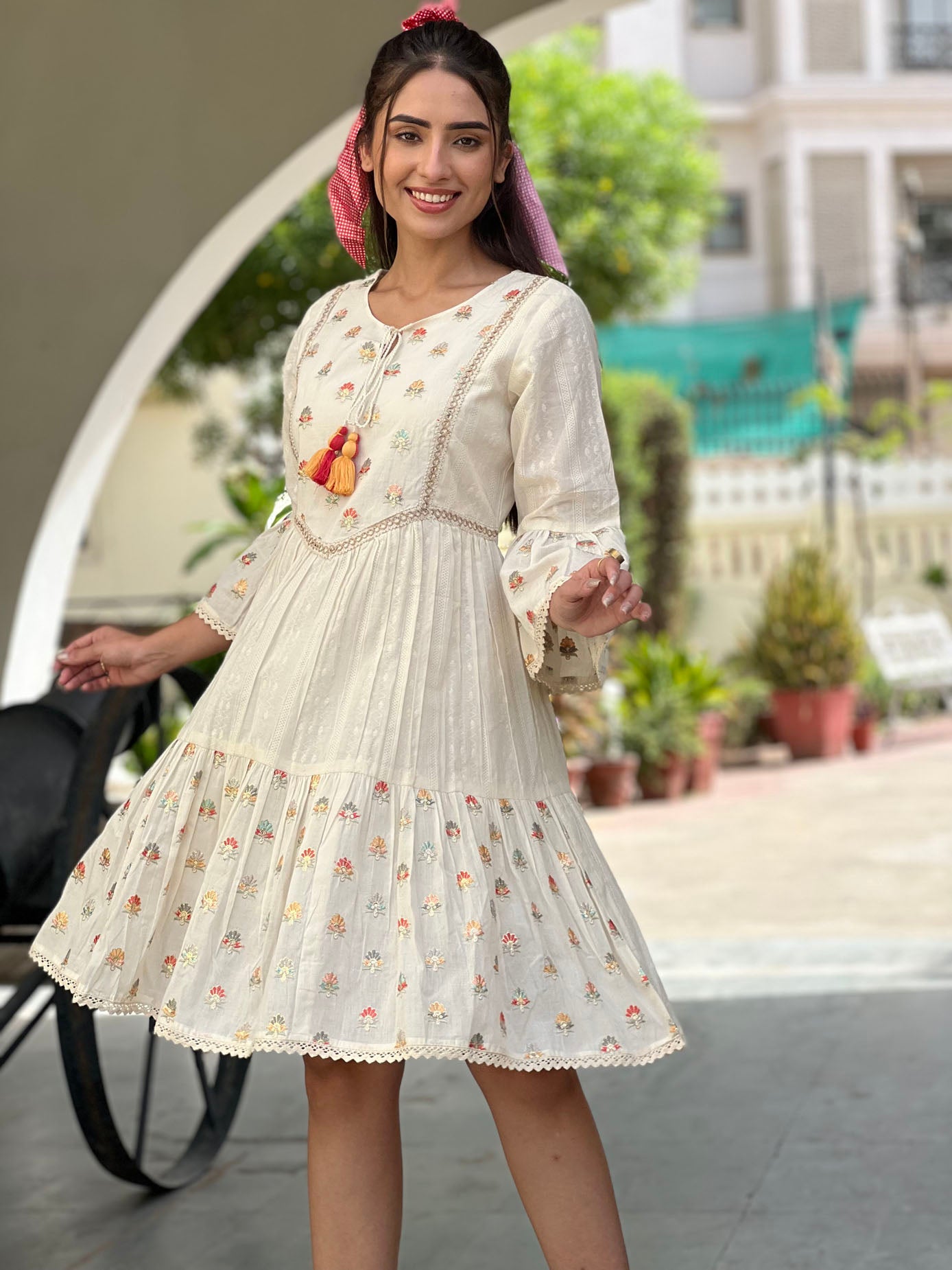 The Embroidered A-Line Dress