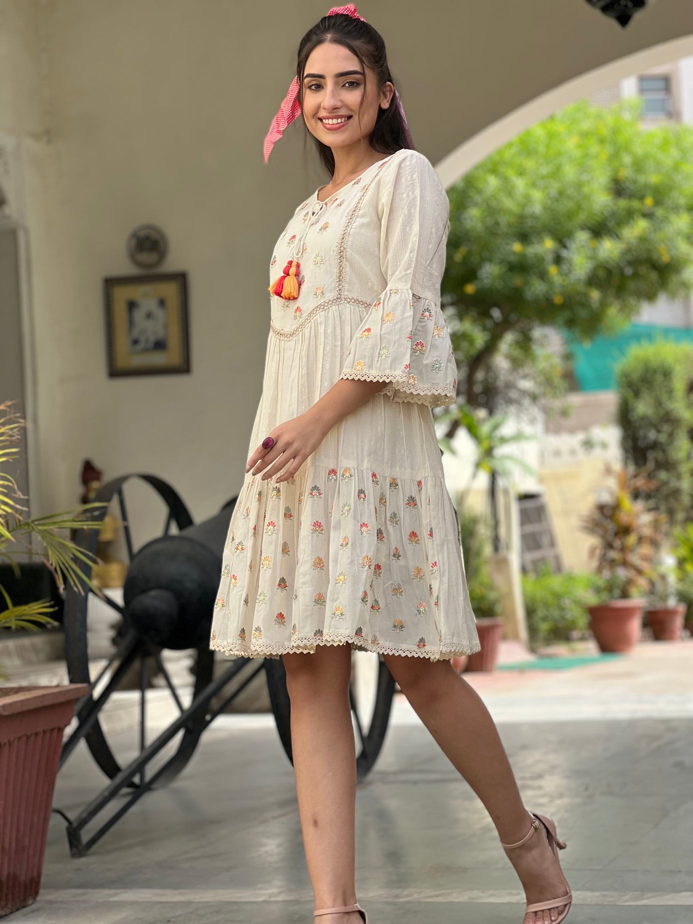 The Embroidered A-Line Dress